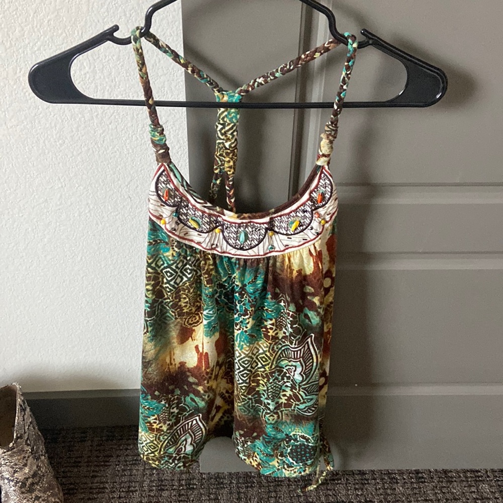 Tribal print tank top